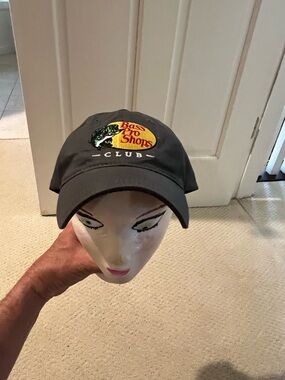 Bass Pro Shops Gray Club Baseball Cap with Yellow Logo
